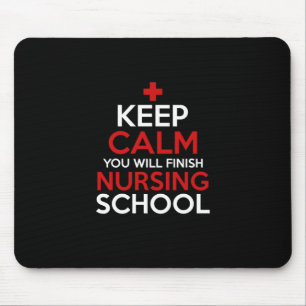 Mousepad Presente de Enfermeira Fique Calmo Você Termina