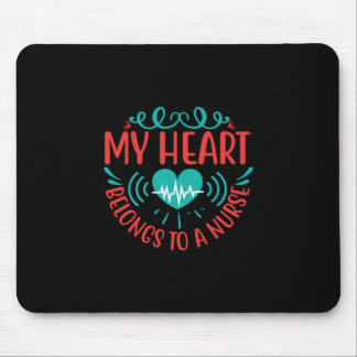 Mousepad Presente de Enfermeira | Meu Coração Pertence A Um