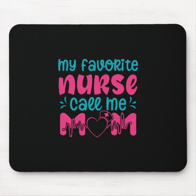 Mousepad Presente de Enfermeira | Minha enfermeira favorita (Frente)