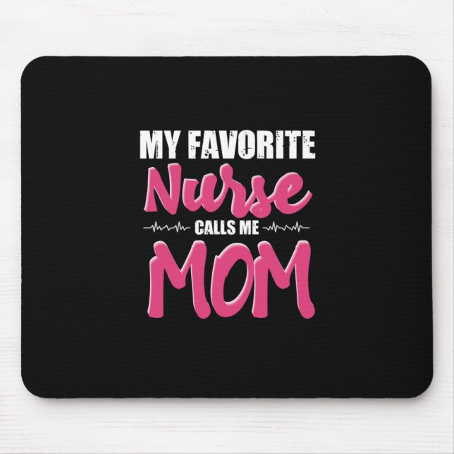 Mousepad Presente de Enfermeira | Minha enfermeira favorita (Frente)