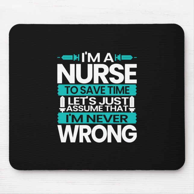 Mousepad Presente de Enfermeira | Sou Enfermeira Para Econo (Frente)