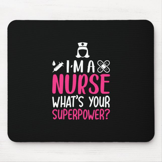Mousepad Presente de Enfermeira | Sou Uma Enfermeira Qual É (Frente)
