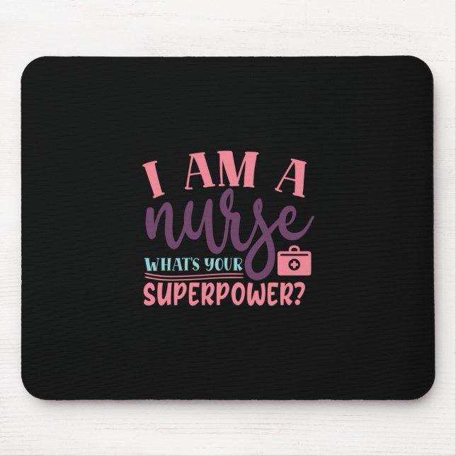 Mousepad Presente de Enfermeira | Sou Uma Enfermeira Que É  (Frente)