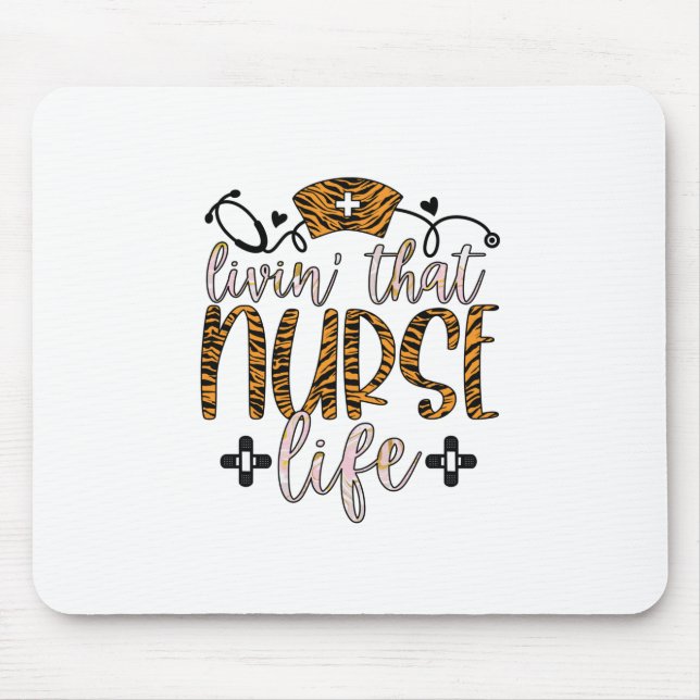 Mousepad Presente de Enfermeira | Viver Que Enfermeira A Vi (Frente)