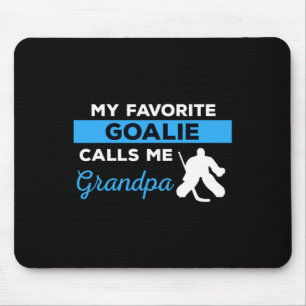 Mousepad Presente de Esporte do Jogador Goalie de Hóquei Di