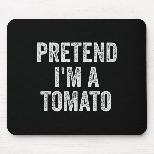 Mousepad Presente de fantasia de Halloween preguiçoso Fingi (Frente)