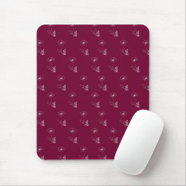 Mousepad Presente de Flor de Nascimento de Agosto Poppy par