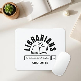 Mousepad Presente de Frase Engraçada de Bibliotecário para