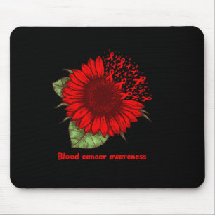 Mousepad Presente de Girassol de Conscientização do Câncer