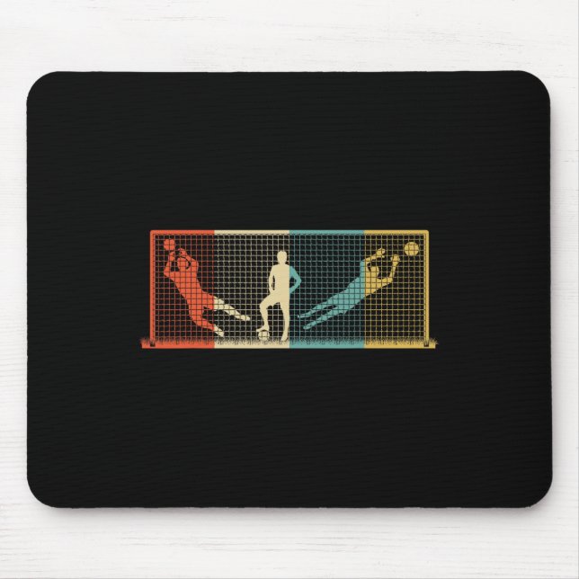 Mousepad Presente de goleiro de futebol antigo (Frente)