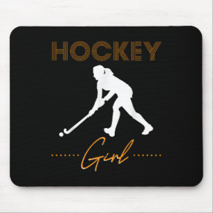 Mousepad Presente de hóquei feminino Hóquei em campo Jogado