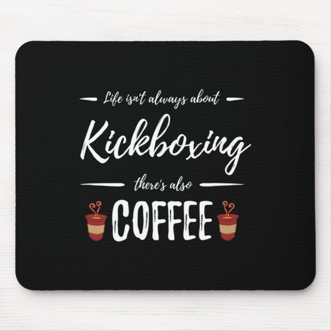 Mousepad Presente de Ideia Engraçada de Kickboxing para Beb (Frente)