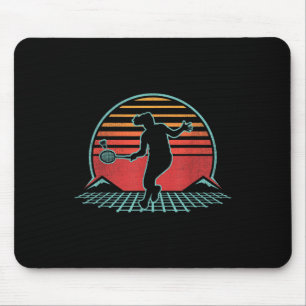 Mousepad Presente de jogador de badminton retrô vintage est