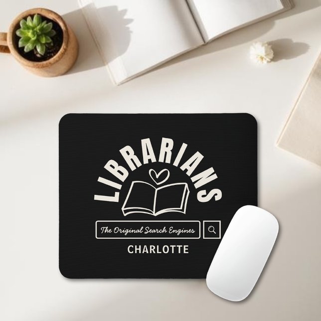 Mousepad Presente de Livros de Ditos Engraçados de Bibliote (Criador carregado)