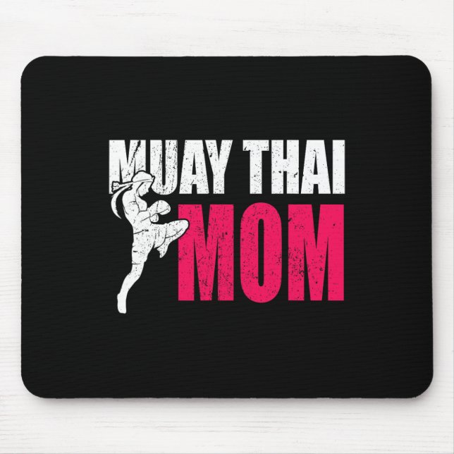Mousepad Presente de Mãe de Muay Thai para Mulheres Boxe Ki (Frente)