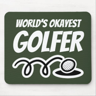Mousepad Presente de mouse engraçado de golfe mais bonito