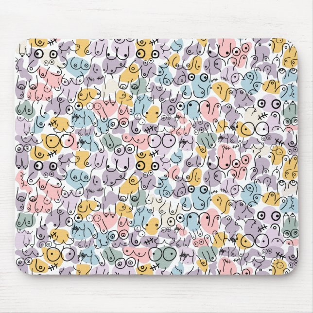 Mousepad presente de mulher divertida (Frente)