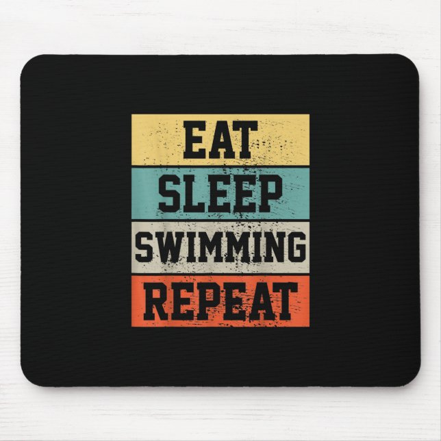 Mousepad Presente de Nadação Nadadora de natação (Frente)