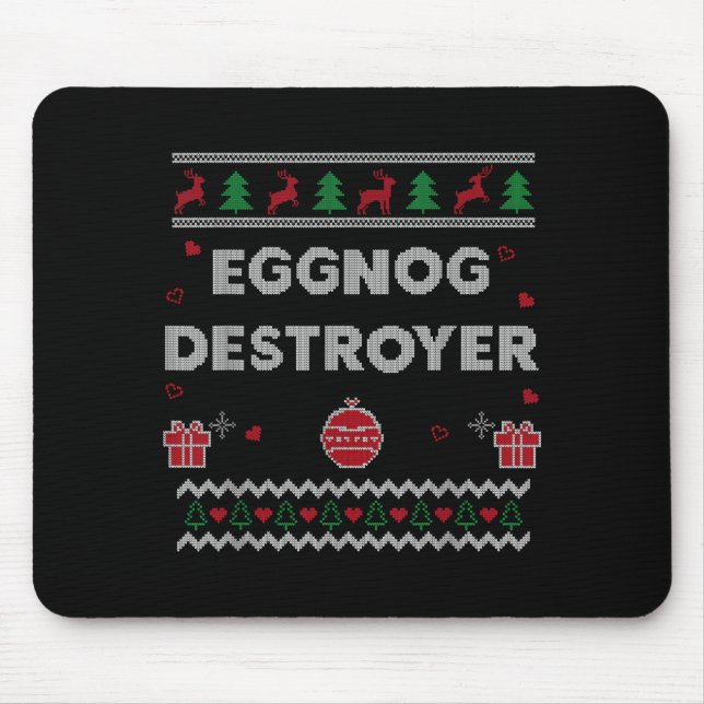 Mousepad Presente de Natal Feio Engraçado para Amantes de E (Frente)