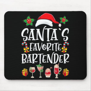 Mousepad Presente de Natal para Barman Barman Favorito do P