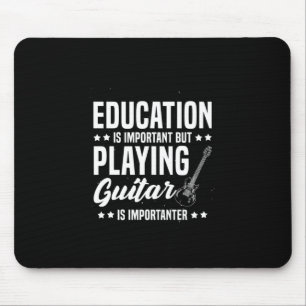 Mousepad Presente de Natal Tocar Guitarra é Importante