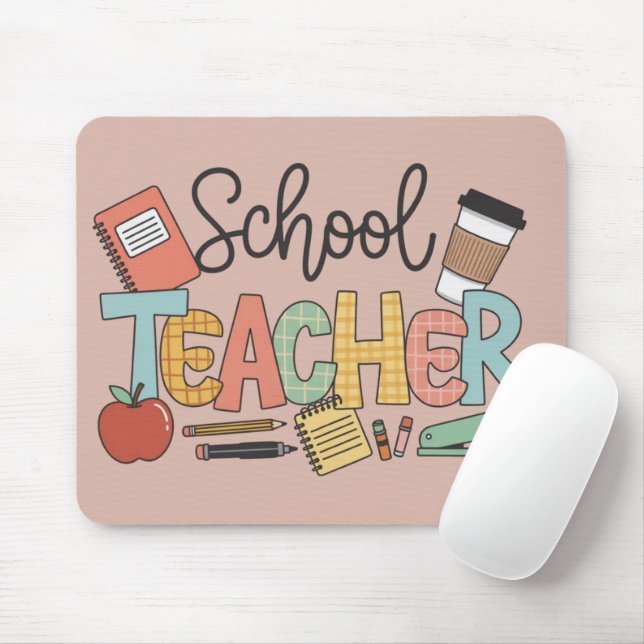 Mousepad Presente De Professor De Escola Ensinando Futuros  (Com mouse)
