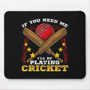 Mousepad Presente de Roupas Divertidas para Jogo de Críquet