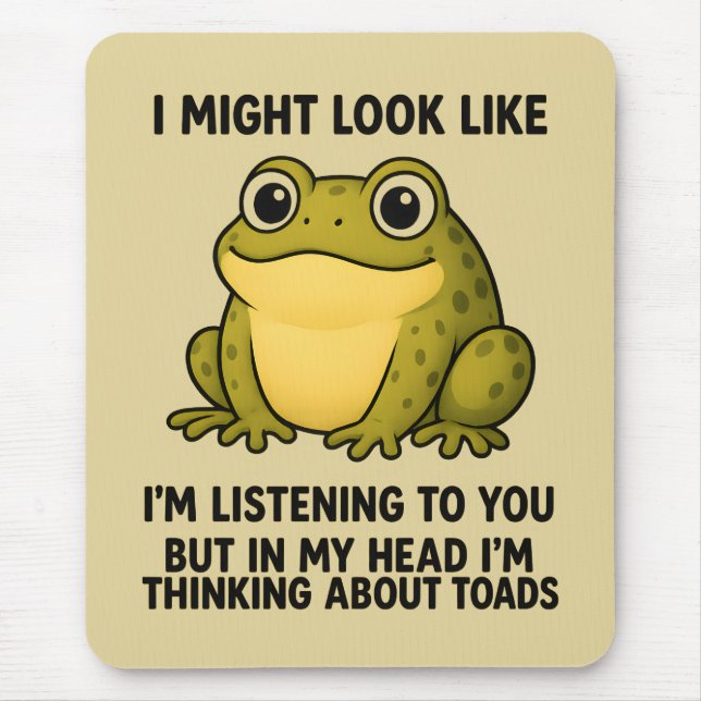 Mousepad Presente de Sobrevivência em Reuniões com Humor de (Frente)