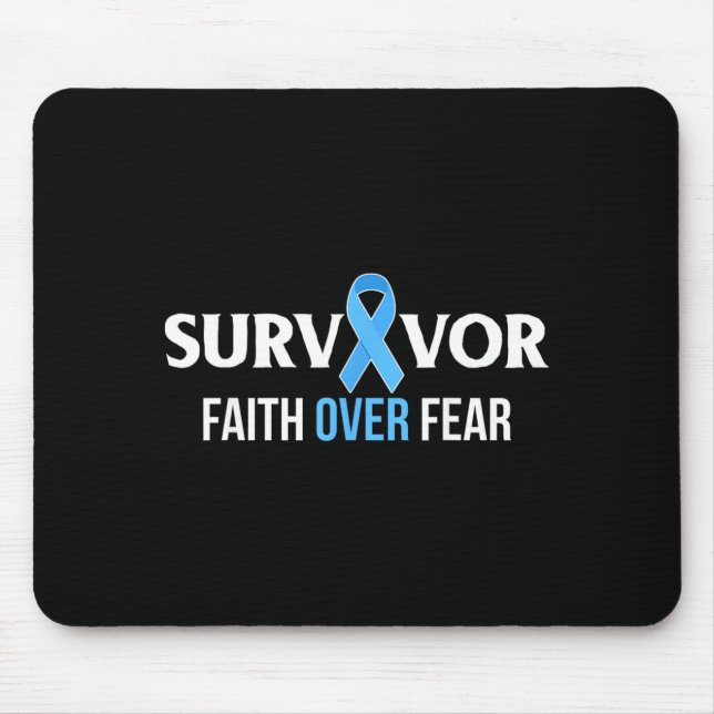 Mousepad Presente de Sobrevivente de Conscientização do Cân (Frente)