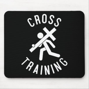 Mousepad Presente de treinamento religioso na Cruz Cristã d