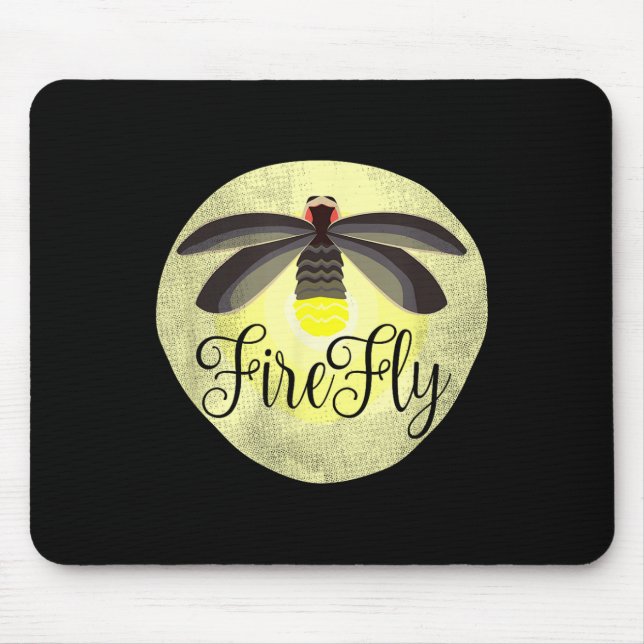 Mousepad Presente de Verão de Inseto de Firefly (Frente)