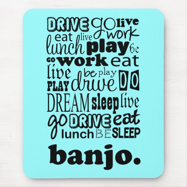 Mousepad Presente de vida do Banjo (Frente)