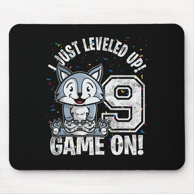 Mousepad Presente de Vídeo para Menino ou Menina de 9 Anos  (Frente)