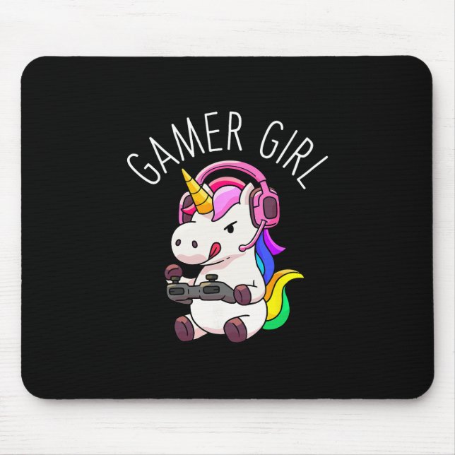 Mousepad Presente de Videogame Fofo para Mulher Gamer Unicó (Frente)