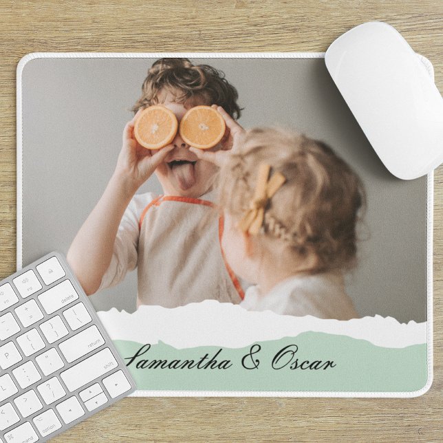 Mousepad Presente de vírgula de Foto e Nome Personalizado d (Criador carregado)