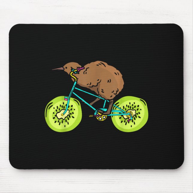 Mousepad Presente Divertido de Ciclismo para Kiwi da Nova Z (Frente)