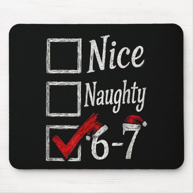 Mousepad Presente Divertido Natal Bonito Malicioso Homens,  (Frente)