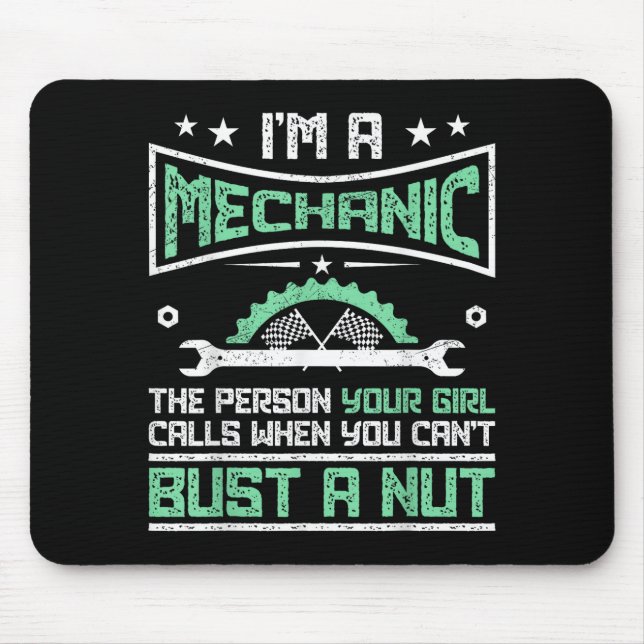 Mousepad Presente Divertido para Mecânicos Presente Humor A (Frente)