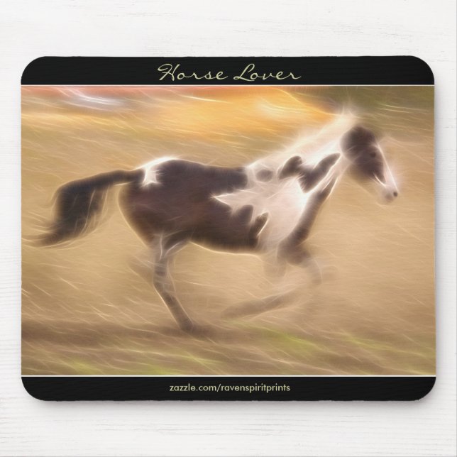 Mousepad Presente do amante dos cavalos (Frente)