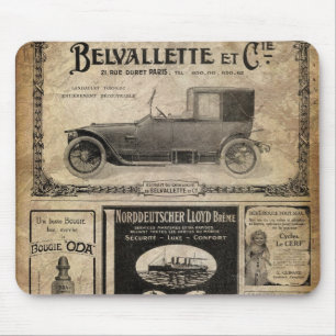 Mousepad Presente do costume do jornal do vintage