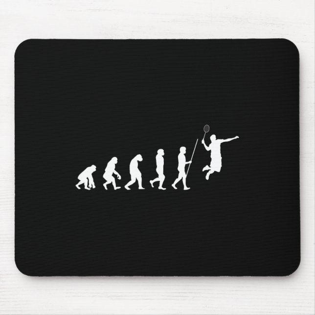 Mousepad Presente do Jogador de Badminton da Evolução (Frente)