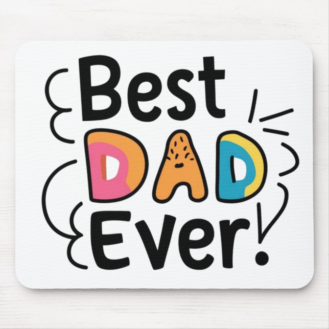 Mousepad Presente do melhor pai de todos. Dia dos Pais (Frente)