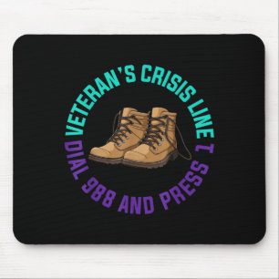 Mousepad Presente do Mês de Conscientização do Veterano Ame