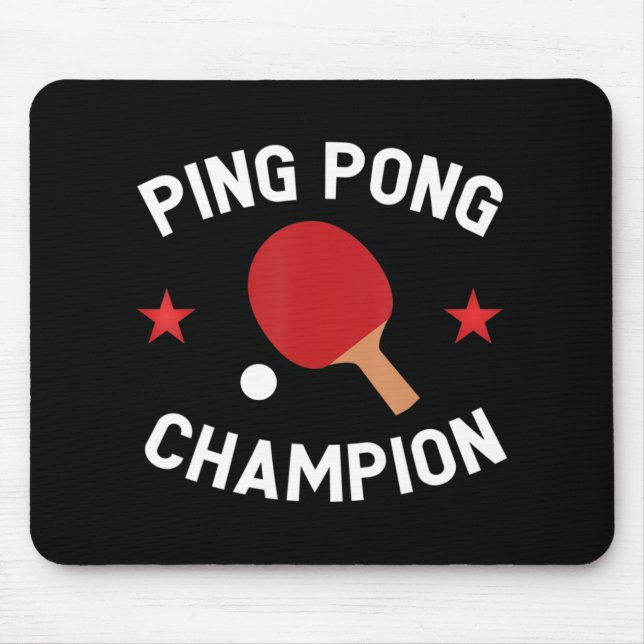 Mousepad Presente do Mesa do Campeão de Ping Pong (Frente)