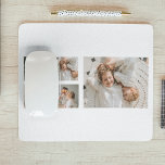 Mousepad Presente do Pai de Fotos dos Pais de Colagem Minim<br><div class="desc">Presente do Pai de Fotos dos Pais de Colagem Minimalista em Tendência</div>