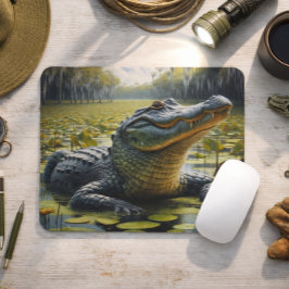 Mousepad Presente do Pântano de Jacaré para Pai Decoração d