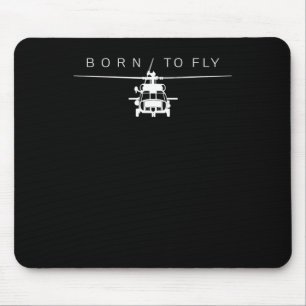 Mousepad Presente do Piloto Helicóptero de Aviação Milit