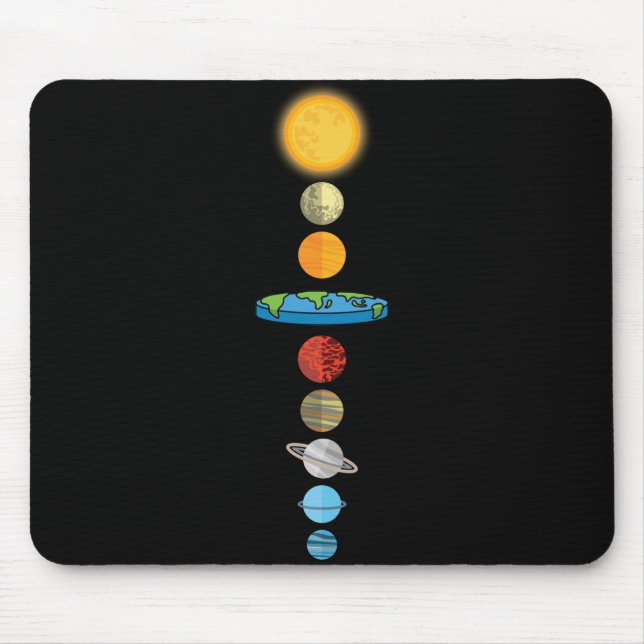 Mousepad Presente do Sistema Solar Planeta da Sociedade da  (Frente)