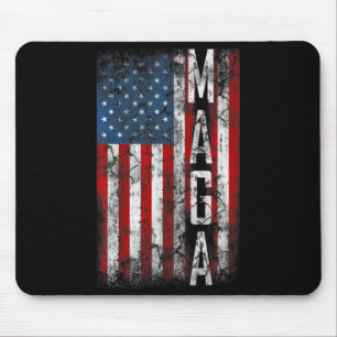 Mousepad Presente do Vintage Grunge MAGA American Flag Love