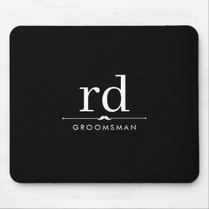 Mousepad Presente Elegante para Padrinhos com Monograma Pre